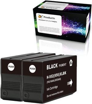 OCProducts Remanufactured Ink Cartridge HP 952XL Black Ink Cartridge 2 Pack for OfficeJet Pro 7720 7730 7740 8210 8216 8702 8710 8715 8720 8725 8730 8740 (2 Black)