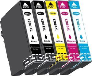 OGOUGUAN 288 XL T288XL Remanufactured Ink Cartridge Replacement for 288 288XL Ink Cartridges to Use for XP-440 XP-330 XP-340 XP-430 XP-434 XP-446 Printer (2 Black, 1 Cyan, 1 Magenta, 1 Yellow) 5 Pack