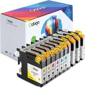 Odoga 10 Pack LC103XL LC103 LC101 Ink Cartridge, High Yield Combo Pack Replacement for for Brother MFC-J450DW J470DW J475DW J870DW J4510DW J6920DW J4710DW [4 Black, 2 Cyan, 2 Magenta, 2 Yellow]