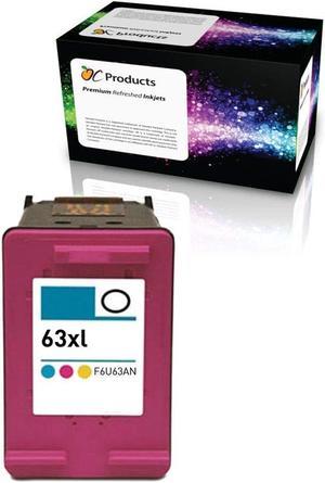 OCProducts Refilled Ink Cartridge Replacement  63XL  Deskjet 2130 2132 3630 3632 3634 1110 Envy 4520 Officejet 3830 Printers (1 Color)