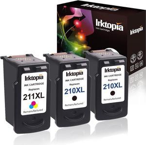 Inktopia Remanufactured Ink Cartridges Replacement for Canon PG 210XL 210 XL CL 211XL 211 XL 3 Pack (2 Black, 1 Color) PIXMA IP2700 IP2702 MP230 MP250 MP270 MP280 MP490 MP495 MP499 MX320 MX330 MX340