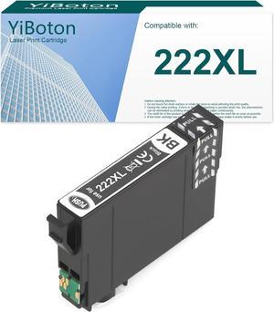 YiBoton 222xl T222XL Black Ink Cartridges Replancement 222 High-Capacity Ink Cartridges Compatible for Epson Expression Home XP-5200 Workforce WF-2960 Printer