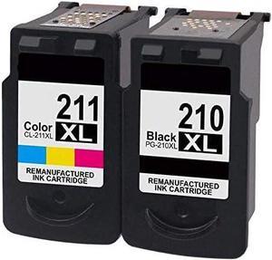 Best Compatible Cartridge for High Yield Black & Color Ink Cartridge Canon PG-210XL & CL-211XL - Combo