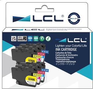 LCL Compatible for Brother LC4063PKS LC406 LC406C LC406CS LC406M LC406MS LC406Y LC406YS (6-Pack,2Cyan 2Magenta 2Yellow) Pigment Ink Cartridge for Brother HL-JF1 MFC-J4335DW MFC-J4345DW MFC-J4535DW