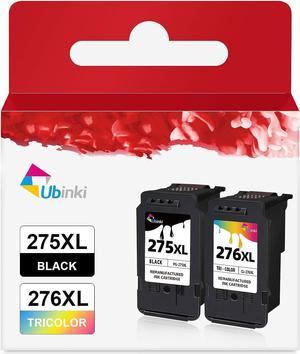 Ubinki 275XL 276XL PG-275 CL-276 XL Ink for Canon PIXMA TS3500 TR4720 TS3522 TR4700 Series Printer Ink Cartridge Replacment for Canon PG275xl CL276xl PG275 CL276 XL Ink (1 Black, 1 Tri-Color, 2 Pack)