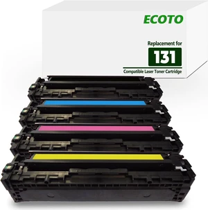4 Pack ECOTO Remanufactured Toner cartridges Replacement for Canon 131 imageCLASS LBP7110Cw MF624Cw MF628Cw MF8280Cw 4 Pack ECOTO Remanufactured Toner cartridges Replacement for Canon 131 imageCLASS LBP7110Cw MF624Cw MF628Cw MF8280Cw