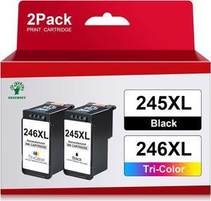 GREENSKY Remanufactured Ink Cartridge Replacement for Canon Pg-245Xl PG-243 CL-244 Cl-246Xl to use with Pixma MX492 MX490 MG2522 MG2520 MG3029 MG2920 MG3022 (2-Pack)