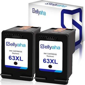 Sellyaha Remanufactured Ink Cartridge Replacement 63XL 63 XL Use in HP Officejet 5255 5258 4650 3830 3831 3833 4655 Envy 4520 4516 DeskJet 1112 3630 3632 2130 2132 Printer
