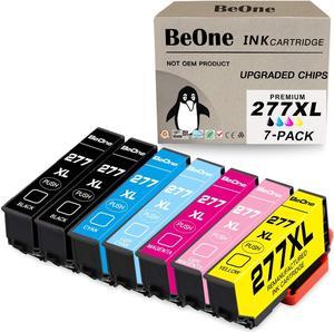 BeOne 277XL Ink Cartridges Remanufactured Replacement for Epson 277 T277 T277XL 7-Pack to Use with Expression XP-850 XP-860 XP-950 XP-960 Printers (2BK/1LC/1LM/1C/1M/1Y)