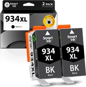 Smart Ink Compatible Ink Cartridge Replacement  934 XL 935 935XL 934XL for Officejet Pro 6230 6830 6835 Officejet 6220 6812 6815 6820 (2 BK Pack Combo)