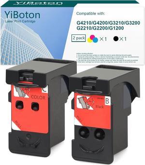 YiBoton Remanufactured for Canon PIXMA G4210 G4200 G3210 G3200 G2210 G2200 G1200 MegaTank All-in-One PrinterHead Ink Cartridges Refillable 8009 and 8021(Combo Packs)