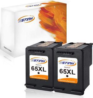 BSTINK Remanufactured Ink Cartridges Replacement  65XL 65 XL Compatible with HP DeskJet 3755 3720 3722 3723 3730 3732 3752 3758 All-in-one Printer,2 Black