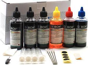 BCH Standard Refill Ink Kit for All Printers - 100 ml x6 (Total 600 ml)