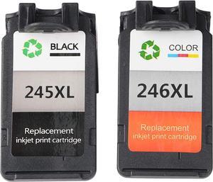 VineonTec Remanufactured for Canon PG-245XL 245XL CL-246XL 246XL Ink Cartridge Compatible for Pixma MX492 TS3120 MG2522 MX490 MG2920 MG2922 MG2520 MG3020 TS302 Printers