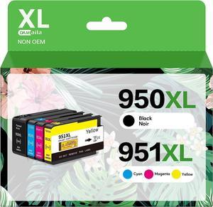 DAM aila 950XL 951XL Combo Compatible  950 XL 951 XL Ink Cartridge Replacement  OfficeJet Pro 8600 8610 8620 8100 8630 8660 8640 8615 76DW 251DW (1 Black, 1 Cyan, 1 Magenta, 1 Yellow)