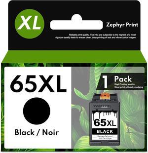 65XL Ink Cartridge High-Yield Black Replacement  65XL DeskJet 2652 2655 3720 3752 3755 3772 3758 Envy 5010 5020 5032 5055 5052 5070 Printer Ink 1 Pack N9K04AN