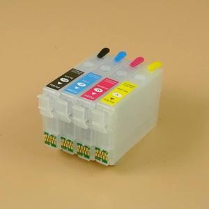 Printer Accessories 4 Pieces refillable Ink Cartridge Compatible with Epson XP101 Printers T1971 T1962-T1964