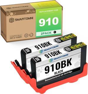 S SMARTOMNI 910 Remanufactured 910 XL 910 Ink Cartridge Replacement  910XL 910 Ink Cartridge for use in HP OfficeJet Pro 8015 8018 8020 8022 8024 8025 8028 8031 8033 8034 8035 (Black, 2 Pack)