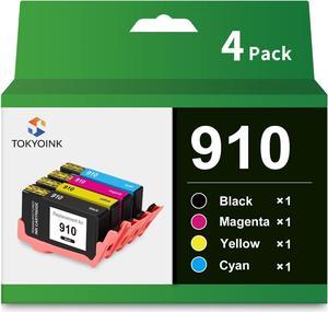 910 Ink Cartridges Combo Pack Remanufactured Compatible Replacement  910XL 910 XL Ink Compatible with OfficeJet 8025e 8035e 8025 8035 8028 8020 8022 8028 8015 (4 Pack)