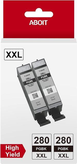 PGI-280XXL PGBK Black Ink Cartridges, Replacement for Canon 280 281 Ink Cartridges to use with Canon TR8520 TR7520 TR8620 TS9120 TS6320 TS6220 TS6120 TS702 TS8120 TS8220 TS8320 Pinter (2 PGBK) 1