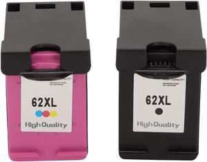 62XL Ink Cartridge Combo Pack Compatible with HP OfficeJet 200 258 5540 5542 5640 7640 and for Envy 5540 5542 5545 5640 Printer, 1 Black,1 Tri Color, 2 Pack