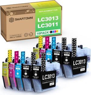 S SMARTOMNI LC3013 LC3011 Compatible Ink Cartridge Replacement for Brother LC 3013 LC 3011 Ink Cartridge Color 10-Pack (4K2C2M2Y) Set for Brother MFC-J491DW MFC-J 497DW MFC-J 690DW MFC-J895DW Printer