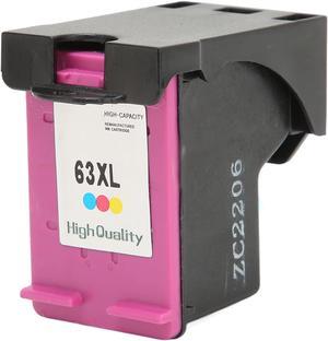 63XL Ink Cartridges Replacement High Efficiency Inkjet Printer Ink  4520 4512 4516 for Officejet 4650 3830 5255 3831 for Deskjet 3634 3639 Printer(H 63XLC Colored)