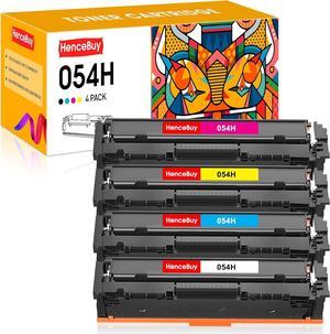 HenceBuy Compatible 054H Toner Cartridge Replacement for Canon 054H CRG-054H 054 CRG-054 Use with Canon Color imageCLASS MF644Cdw MF642Cdw LBP622Cdw LBP620 MF640C (Black Cyan Magenta Yellow, 4-Pack)