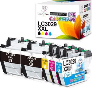 Miss Deer LC3029 XXL Compatible Ink Cartridge Replacement for Brother LC3029 XXL LC 3029 for MFC-J6535DW MFC-J6935DW MFC-J5830DW MFC-J5930DW J6535DWXL J5830DWXL (2 Black,Cyan,Magenta,Yellow)