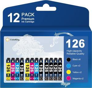 ColorKing Remanufactured Ink Cartridge Replacement for 126 T126 for Pro 435 520 545 635 645 WF-3520 WF-3530 WF-3540 WF-7010 WF-7510 (6 Black,2 Cyan,2 Magenta,2 Yellow)