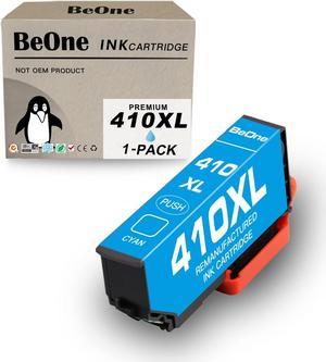 BeOne Remanufactured Ink Cartridges Replacement for Epson 410XL 410 XL T410 T410XL to Use with Expression XP-7100 XP-830 XP-640 XP-630 XP-530 XP-635 XP7100 XP830 Printer (1 Cyan)