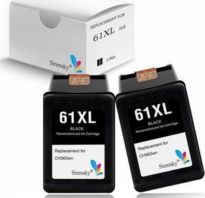 Remanufactured Replacement  61XL 61 XL Ink Cartridges High Yield for Envy 4500 5530,Officejet 4630 2620 4635,Deskjet 2540 1056 1510 1000 1010 Printer (2 Black) Sirensky