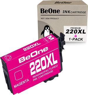 BeOne Remanufactured Ink Cartridge Replacement for Epson 220 XL 220XL T220 T220XL to Use with Workforce WF-2750 WF-2630 WF-2650 WF-2760 WF-2660 Expression XP-420 XP-320 XP-424 Printer Color (Magenta)