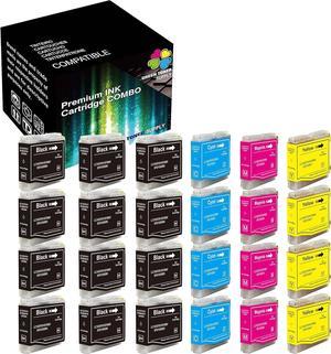 (Pack of 24) Compatible Replacement for Brother LC51 LC-51 LC 51 Ink Cartridge (12BK4C4Y4M, Value Pack) Work for DCP-150C DCP-350C DCP-560CN DCP-750CN MFC-465CN MFC-665CW Printer, Sold by GTS