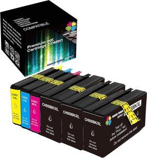 Green Toner Supply Compatible 950XL 951XL 950(3xBlack) Plus 951(CYM) Ink Cartridge (6 Pack, Color Combo)  Officejet Pro 8100 8600 8620 8630 8660 Printers