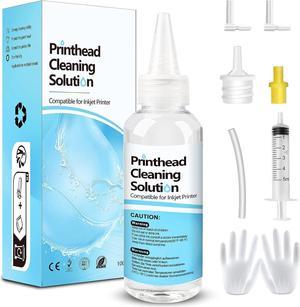 Printhead Cleaning Kit Inkjet Printer, Printer Cleaning Kit for Epson Ecotank Printer, Printer Cleaner Kit  Printhead, Inkjet Printer Head Cleaning Solution for Brother Print Head Liquid Nozzles