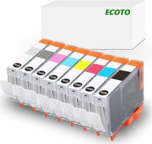 8 Pack ECOTO Compatible Ink Cartridges Replacement for Canon CLI-42 CLI42 BK/C/M/Y/PC/PM/GY/LGY PIXMA PRO-100