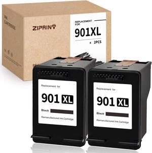 ZIPRINT Remanufactured Ink Cartridge Replacement  901 XL 901XL use with Officejet 4500 J4680 J4500 J4580 J4550 J4540, 4500 G510n G510a G510g (2-Black)