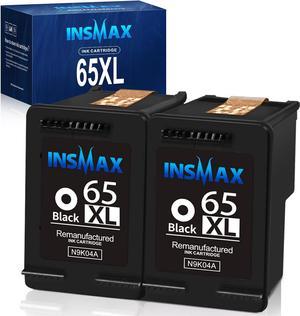 INSMAX Remanufactured Ink Cartridge Replacement for 65XL 65 XL Compatible with HP Deskjet 3755 3758 3752 3722 3721 3720 HP Envy 5055 5058 5052 Deskjet 2655 2622 Printers (1Black)