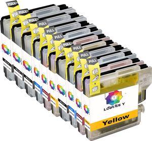 10 x XL TenFos Inks Cartridges for Brother LC61 MFC-290C MFC-295CN MFC-490CW MFC-5890CN MFC-5895cw MFC-6490CW MFC-J270W MFC-J615W MFC-J630W LC61BK LC61C LC61M LC61Y LC 61