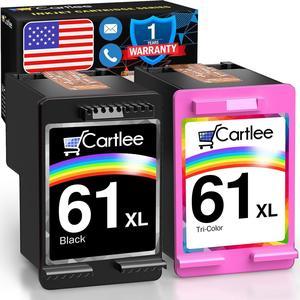 Cartlee Remanufactured Ink Cartridges Replacement  61 Ink Cartridge Combo Pack  Ink 61 Ink cartridges  61 Envy 4500 61xl for Ink Cartridges Printer Ink  61 (Black and Color)