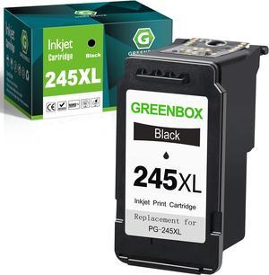 GREENBOX Remanufactured Canon 245xl Black Ink Cartridge Replacement for Canon PG-245XL 245XL 245 XL for Canon PIXMA MX492 MX490 MG2920 MG2420 MG2520 MG2522 MG2922 IP2820 Printer (1 Black)