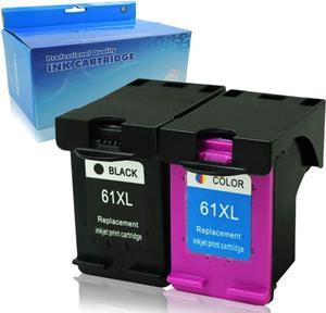 Ouguan Ink Remanufactured Ink Cartridge Replacement 61XL HP 61 XL1 Black  1 TriColor CH563WN CH564WN High Yield