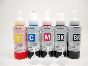 Ink Dynasty 5X 100ml Premium UV Resistant Photo Dye Ink Refill Kit for All Inkjet Refillable Cartridge CIS CISS