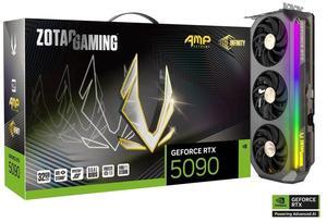 ZOTAC Gaming GeForce RTX 5090 AMP Extreme Infinity DLSS 4 32GB GDDR7 512-bit 28 Gbps PCIE 5.0 Gaming Graphics Card, IceStorm 3.0 Advanced Cooling, Spectra 2.0 ARGB Lighting, ZT-B50900B-10P