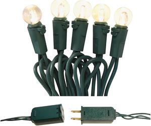 Electric String Lights with Soft White Globes
