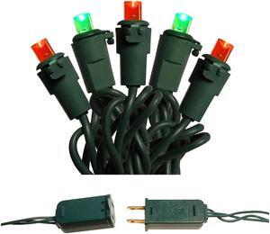 Electric LED Mini String Lights with 70 Red and Green Bulbs