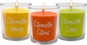 Citronella Scented Candle Collection - Set of 3