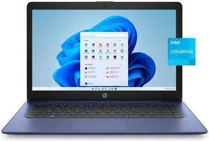 HP 14" PC Laptop, Intel Celeron N4000, 4GB RAM, 64GB HD, Windows 10S with 1 year Office 365, Blue, 14-cb171wm