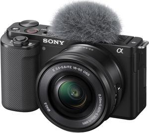 Sony ZV-E10 24.2MP Mirrorless Camera + Sony 16-50mm ILCE-6400L/B Lens